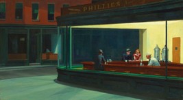NIghthawks by Edward Hopper New York City Night Life Open Edition Canvas... - £157.28 GBP