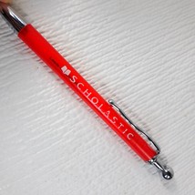 Scholastic book fair pen ballpoint red barrel silver teacher librarian l... - €18,94 EUR