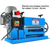 Powered Electric Wire Stripping Machine 15M/MIN 370W 10 Blades Comercial Wire - £315.59 GBP