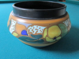 Royal Zuid Gouda Holland Pottery Hand Painted Signed &quot;Elkaf&quot;, Small Jardiniere - £75.17 GBP
