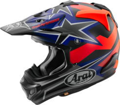 Arai Adult MX Offroad VX-Pro4 Stars &amp; Stripes Helmet Black Frost Large - £580.79 GBP