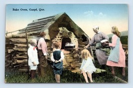 Family Baking In Outdoor Oven Gaspe PQ Quebec Canada UNP Unused DB Postcard I16 - £3.17 GBP