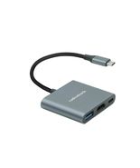RadioShack 3 in 1 Male Type-C to HDMI, Type C &amp; 1 USB-C input Adapter - $423.37 MXN