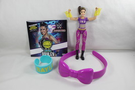 Bayley Action Figure WWE Superstars Fan DVD Girls Headband &amp; Bracelet Loose New - £7.99 GBP