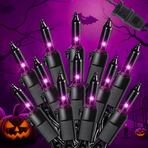 Purple Halloween Mini Lights,2 Pack 13 FT 50 Count Incandescent Bulb Str... - $294.15 MXN