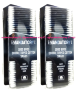 2x MANDATORY MEN 1000/pk COTTON SWABS Buds Double Tip Makeup Applicator ... - $19.79