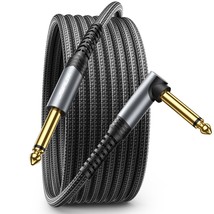 1 4 Inch Guitar Cable 10FT Guitar Cord Compatible with Electric Guitar Bass Drum - £18.79 GBP