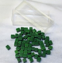 1959 Risk Game Pieces Wooden Green Army With Original Clear Plastic Box w/COVER - £3.54 GBP