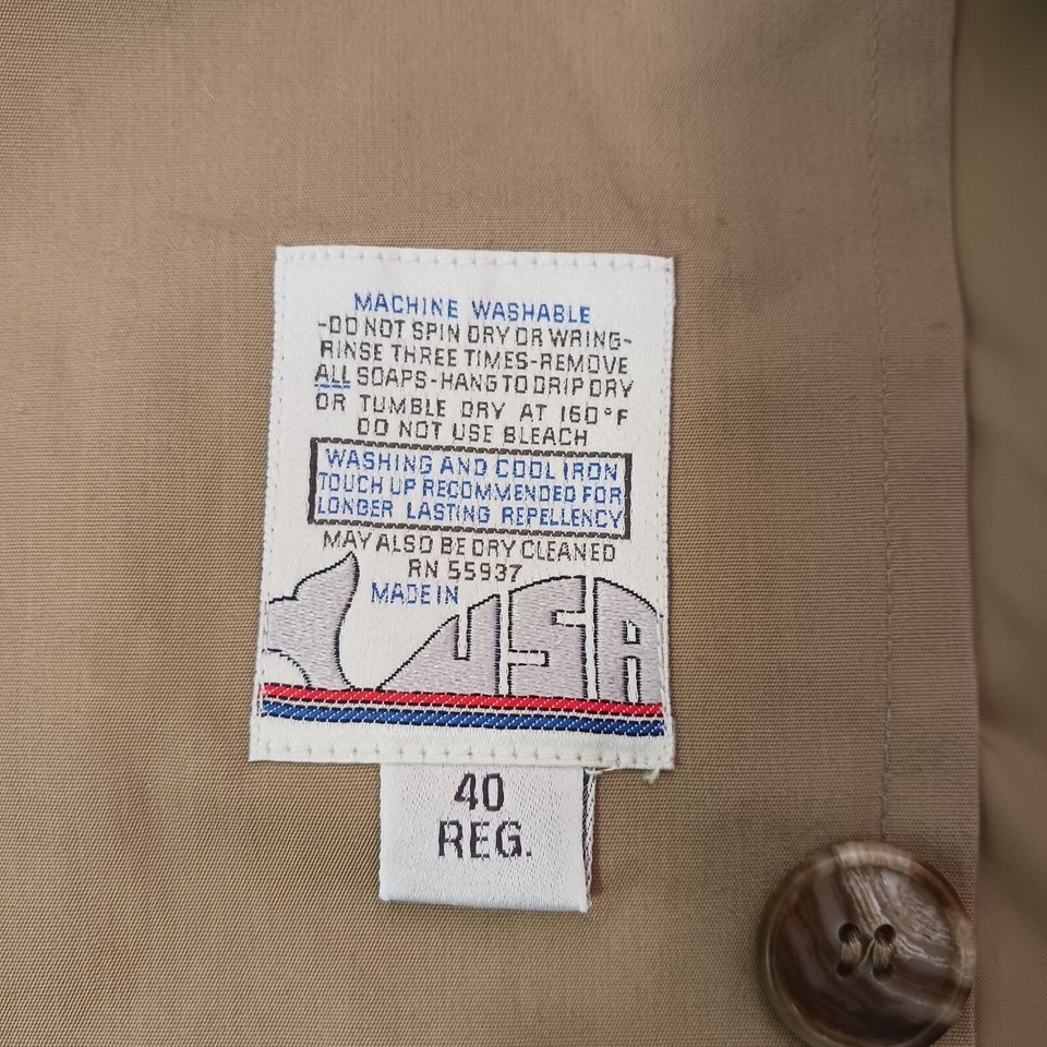 Botany 500 Men's Tan/Khaki Removable Liner Coat Size 40 Reg Made In USA Item image 6