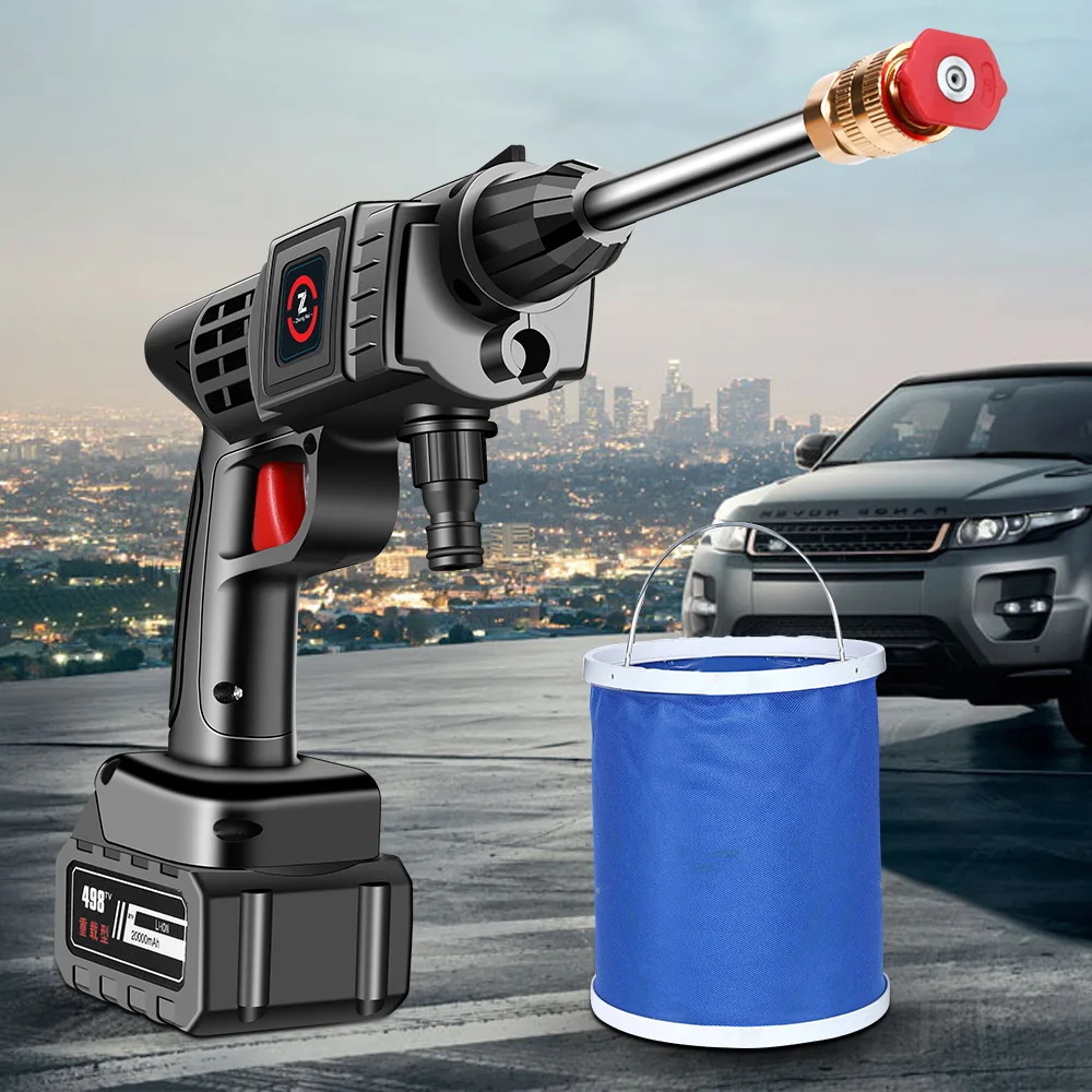 Wireless Car Wash Machine Portable Charging High Voltage Water Gun High Power - £87.41 GBP
