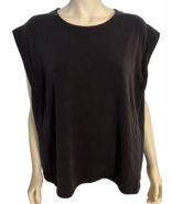 Athleta Black Sleeveless Round Neck Top Size 2X - €20,29 EUR