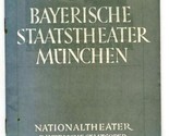 Bavarian State Theater Munchen AIDA Program 1937 - £27.85 GBP