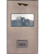 Girl &amp; Her Horse Photo Year 1919 Calendar  - $15.75