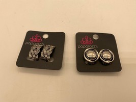 NWT Paparazzi 2 Pair Silver Tone Clip on Earrings  - $9.90