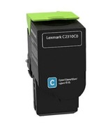Lexmark C2310C0 Original Cyan Return Program Toner Cartridge - 1000 Pages - $57.59