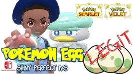 ✨Starter Egg | Shiny Quaxly 6IVS✨ Pokemon Scarlet &amp; Violet - £3.14 GBP