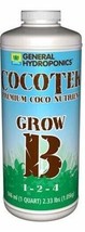 32oz Quart General Hydroponics Cocotek Part B Premium Coco Nutrients - £11.85 GBP