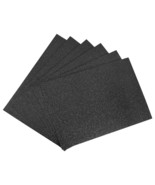 uxcell Black Glitter EVA Foam Sheets 11 x 8 Inch 2mm Thick for Crafts DI... - £11.72 GBP