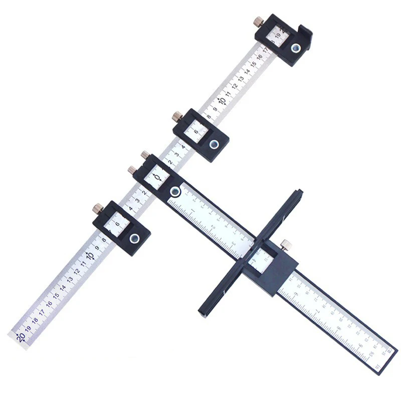 Multifunctional  Carpentry Punch Locator Cabinet niture Drill Guide Rule... - $259.64
