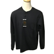 Copper &amp; Oak Mens Long Sleeve Shirt 3 Button Pullover Graphite Gray M 2X... - £14.72 GBP