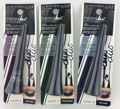 Maybelline Master Duo 2-in-1 Glossy Liquid Liner *Choose Your Shade*Twin... - £7.82 GBP