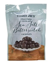 Trader Joe&#39;s Chocolate Covered Sea Salt Butterscotch Caramels 7oz 12/2023 - £9.13 GBP
