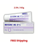 60g Galderma Benzac AC 2.5% Benzoyl Peroxide Gel Acne Pimple - $587.38 MXN