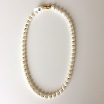 Women&#39;s Necklace 18k Yellow Gold Matte Clasp Natural Round Akoya Pearls 7.66 mm - $1,255.50