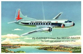 Eastern Airlines Silver Falcon Airline Issued Postcard - £12.42 GBP