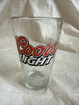Coors Light Beer Pint Glass w/Rocky Mountain Texture Thermal Ice Blue - $9.85