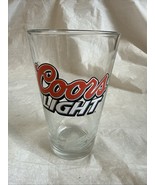 Coors Light Beer Pint Glass w/Rocky Mountain Texture Thermal Ice Blue - $13.85 CAD