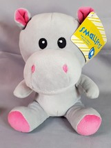 Build A Bear Smallfrys Hippo Plush Stuffed Animal Gray Hippopotamus Toy ... - $16.78