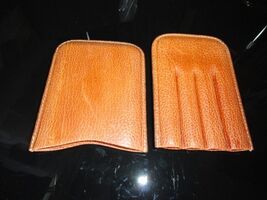 Pheasant Leather Cigar Case Holds up to 4 Stogies image 2