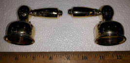 21CC54 Pair Of Brass Faucet Handles, Delta, W/ Set Screws, Very Good Condition - $9.42