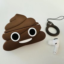 Apple AirPods Pro Case Pile of Poo Emoji Poop Poomoji Silicone Earphone Cover Pr - £11.18 GBP