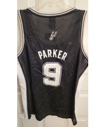 ADIDAS NBA SAN ANTONIO SPURS TONY PARKER BLACK JERSEY WOMEN'S XL - $14.84