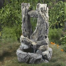 Wood Water Fall Fountain - £245.49 GBP