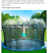 Trampoline Sprinkler Outdoor Water Play Sprinklers for Kids , 32.8F / 10M - £7.50 GBP