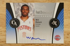 2006-07 Fleer EX Clearly Authentics Auto Will Blalock CAA-WB Rookie Auto RC - £7.89 GBP