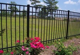 BLACK ALUMINUM  FENCE 54 inch x 6ft ASSEMBLED PANEL Pool Code “Read Deta... - $93.50