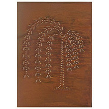 Vertical WILLOW cabinet Panel in Rusty Tin -4 - $54.99