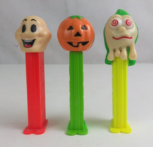 Lot of 3 Halloween Pez Dispensers Happy Skull, Jack O&#39; Lantern, &amp; Ghoul (C) - £7.79 GBP