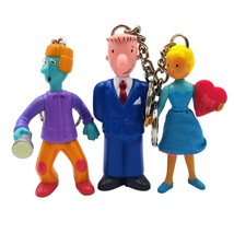 McDonalds 4&quot; Keychain Lot 3 Doug Funny Patty Mayonnaise Skeeter Valentin... - $13.49