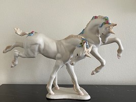 Cybis Porcelain Gambol and Frolic Unicorns Figurine Designed By Susan Eaton #212 - £556.56 GBP