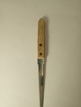 Vintage Ekco Stainless USA 2 Side Serrated Grapefruit Knife Wood Handle - $8.39