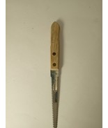 Vintage Ekco Stainless USA 2 Side Serrated Grapefruit Knife Wood Handle - $154.39 MXN