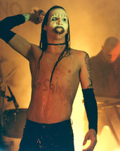 Marilyn Manson scary bare chested on stage 11x14 Photo - £11.73 GBP