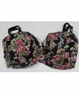 Victoria&#39;s Secret Dream Angels FLOWERS LACE ON BLACK LINED DEMI Bra Size... - $108.80 CAD