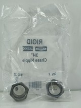 Hubbell Raco 3/4&quot; Trade Size Chase Nipple 1663-20 Die Cast Zinc Pack of 9 - £12.37 GBP