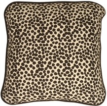 Deer Print Cotton Large Throw Pillow, with Polyfill Insert - $24.95